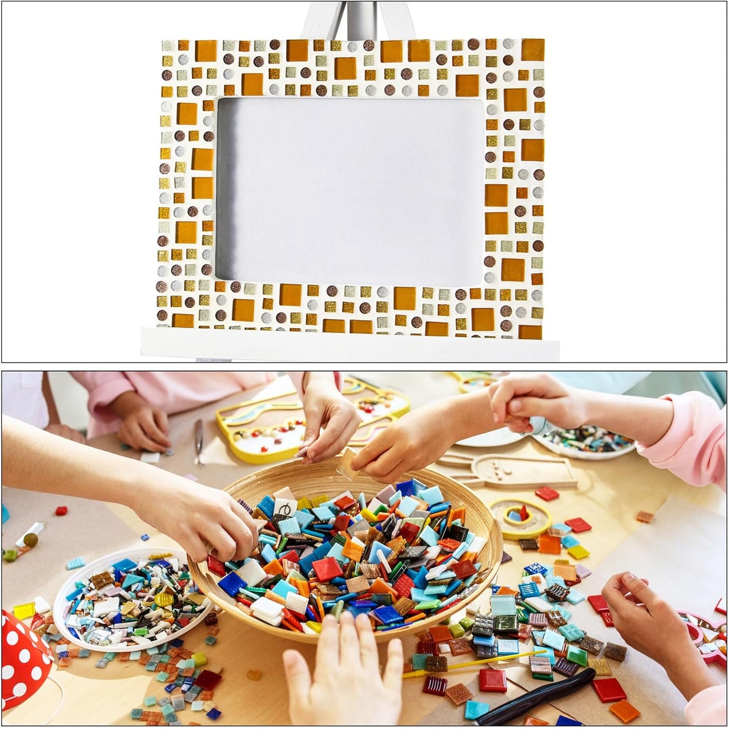MECCANIXITY 2 Pcs Stained Glass Sheet Mosaic Tile 7.9 Inch x 5.9 Inch Purple Color Stained Glass Sheets for Crafts DIY Art Project