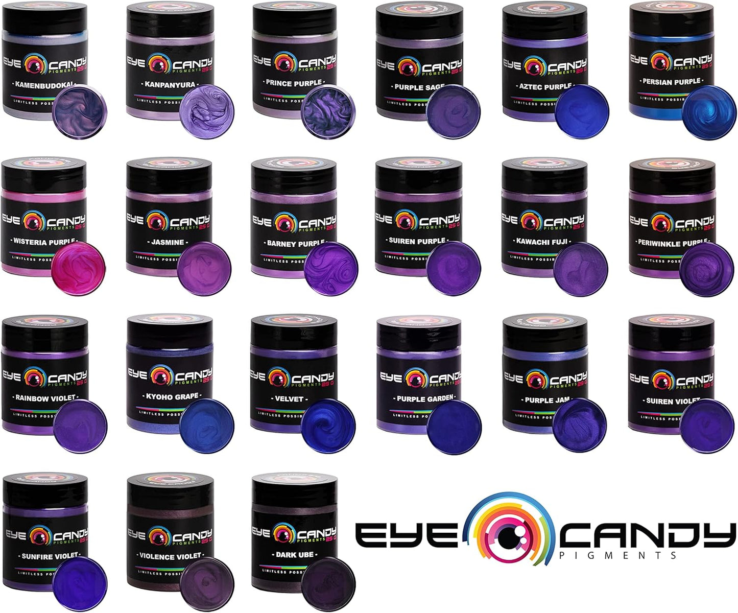 Eye Candy Premium Mica Powder Pigment “Suiren Violet” (50g) Multipurpose DIY Arts and Crafts Additive | Woodworking, Epoxy, Resin, Paint, Soap, Bath Bombs, Nail Polish (Suiren Violet, 50G)