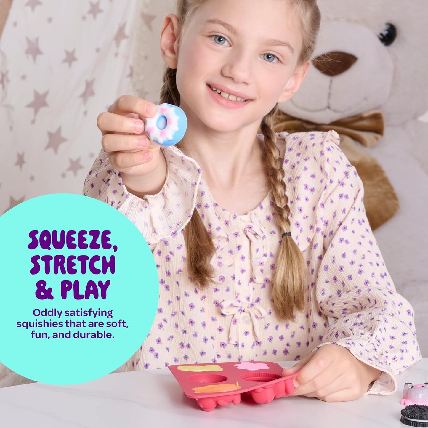 Taba Squishy Making Kit for Kids - Kids Crafts - 6 7 8 9 10 11 12 Year Old Girl Birthday Gift - Squishies Craft Kits - Arts and Crafts for Kid for 8-12 - Toys for Girls Ages 5-7