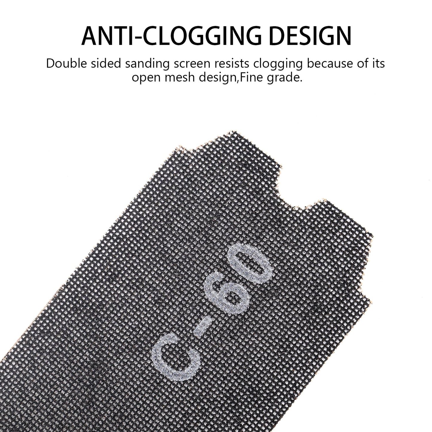 SCOTTCHEN Drywall Sanding Screen Mesh Sheet 4-3/16" x 11-1/4" Grit #60-12pcs