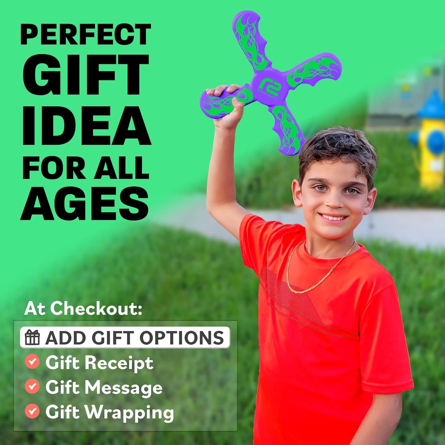 Pool Toys Foam Boomerang - Fun Stocking Stuffer Gifts for Girls & Boys All Ages - Easy to Use & Soft and Safe - Beach Games & Summer Fun - Outdoor Toys For Kids Ages 6 7 8 9 10 11 12 + Year Old