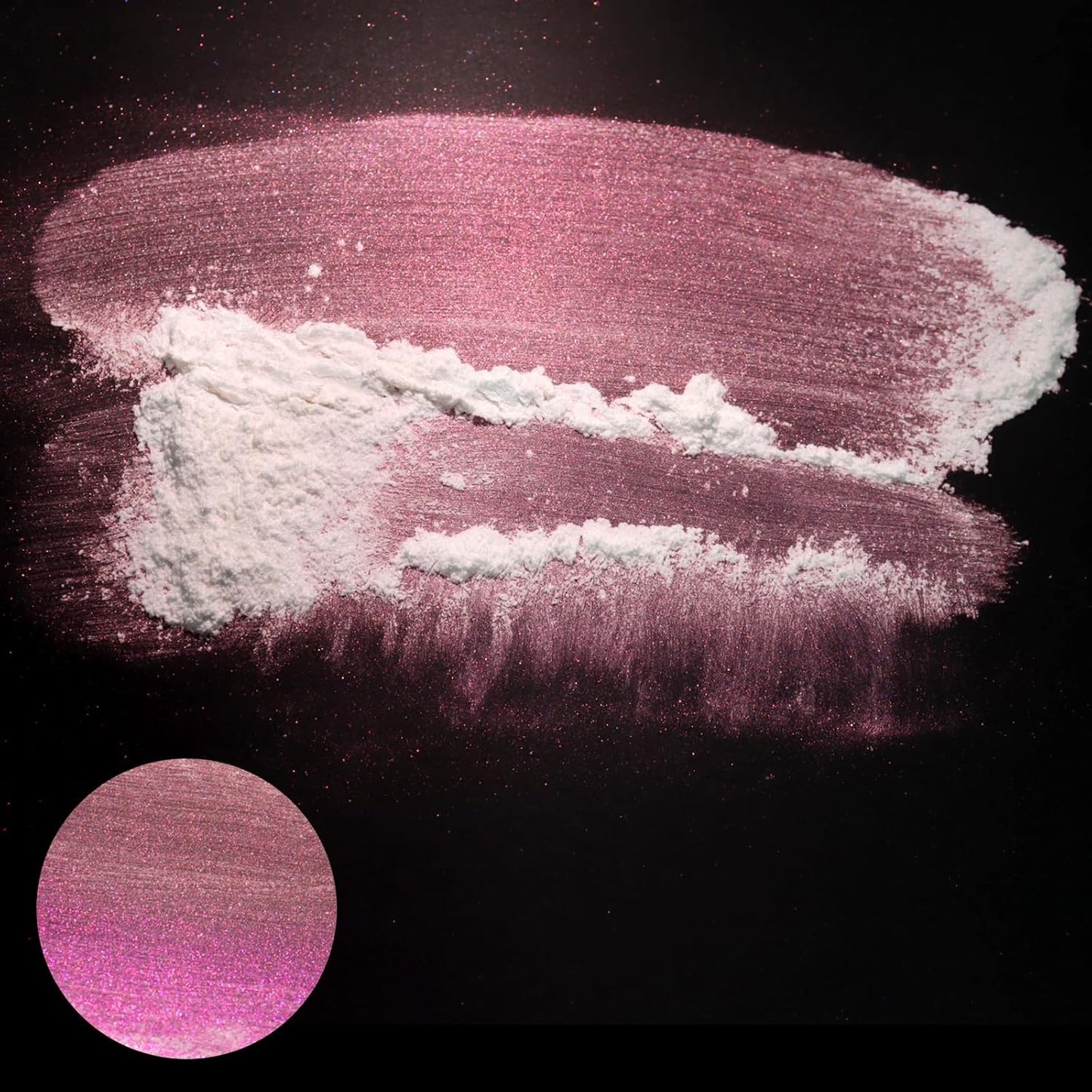 Matio Interference Mica Powder, 1.06oz/ 30g Sunset Aurora Chrome Powder, Pearlescent Effect Color Shift Pigment for Epoxy Resin, Makeup Shimmer, Nail Polish,Soap Dye,Candle Making,Paint,Slime