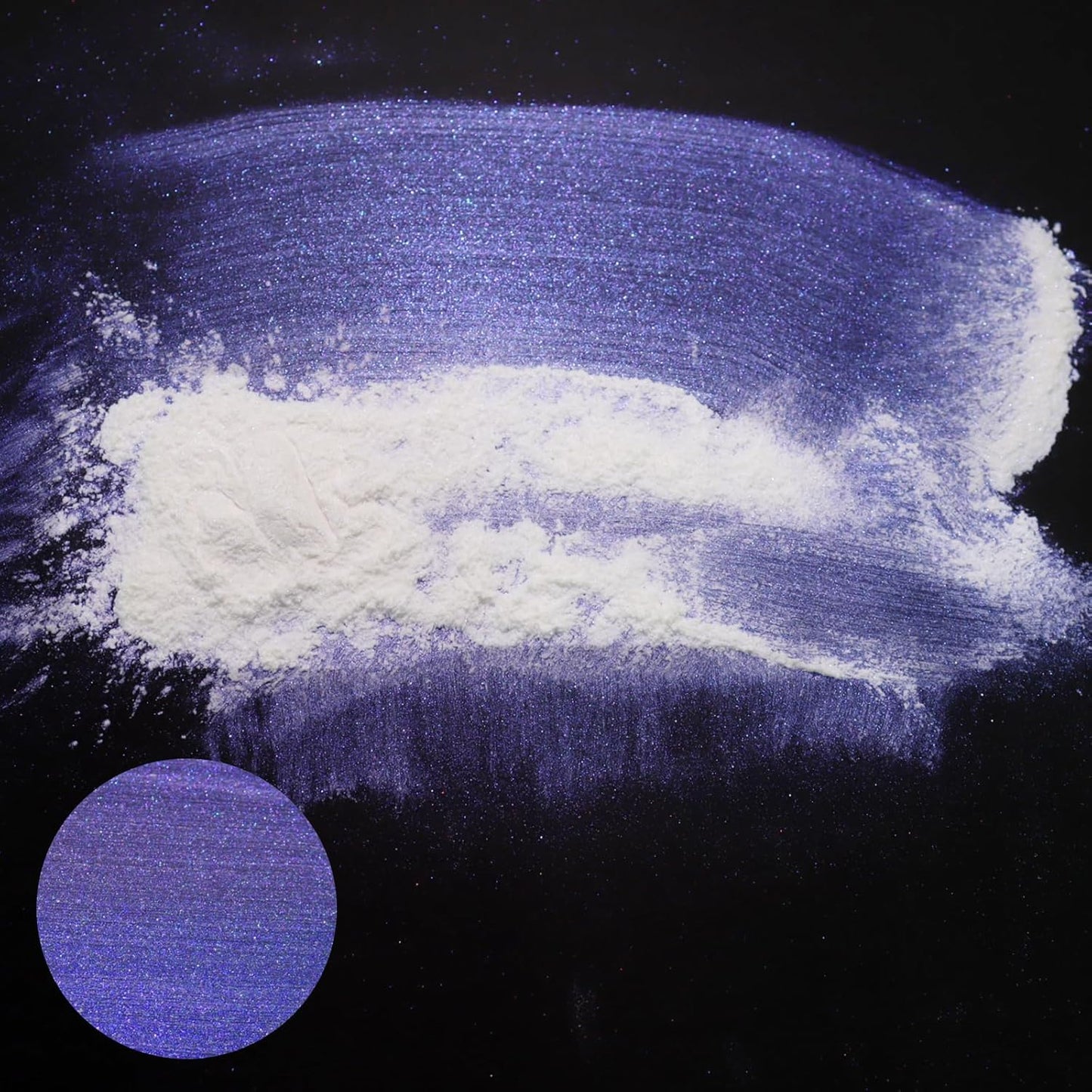 Matio Interference Mica Powder, 1.06oz/ 30g Ghost Blue Chrome Powder, Pearlescent Effect Color Shift Pigment for Epoxy Resin, Makeup Shimmer, Nail Polish,Soap Dye,Candle Making,Paint