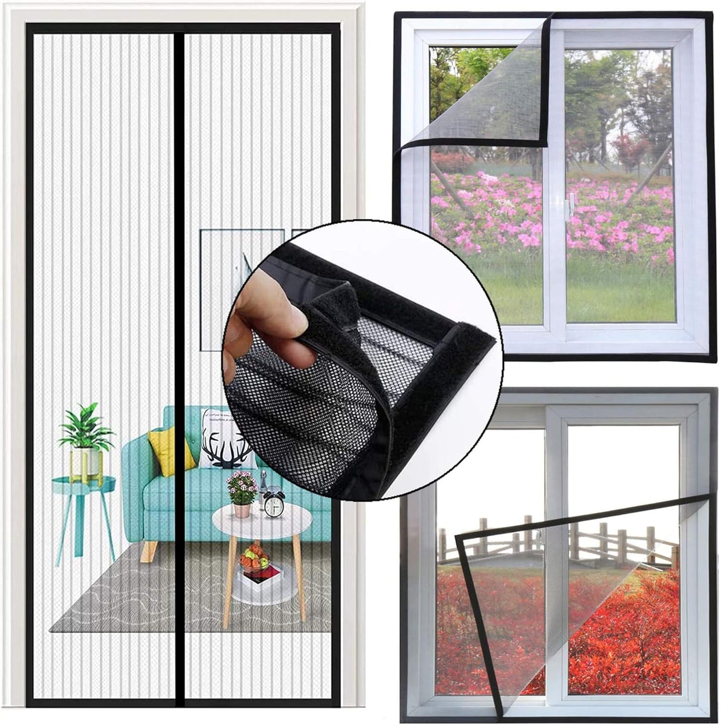 BRAVESHINE Industrial-Strength Self Adhesive Hook and Loop Roll - 1.2 Inch 16.5FT Double Sided Hook and Loop Strips Fasteners Tape for Sewing, Pedal Board, Mounting or Hanging Items - Black Tapes