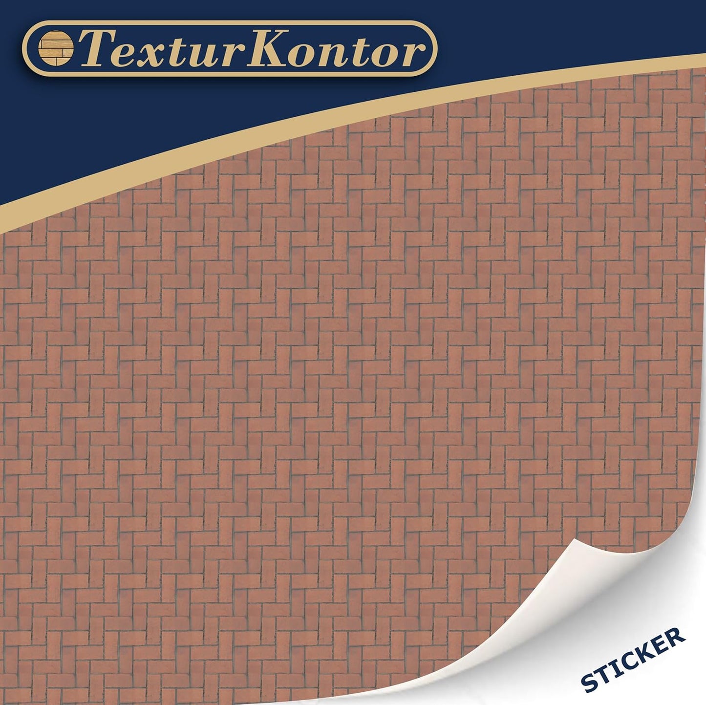 3 Sheets Self-Adhesive Decorative Film Paving Stones and Surfaces for Model Making in Scale 1:87 Scale H0 (UK: 3.5 mm Scale) (Red Paving Stones Herringbone)