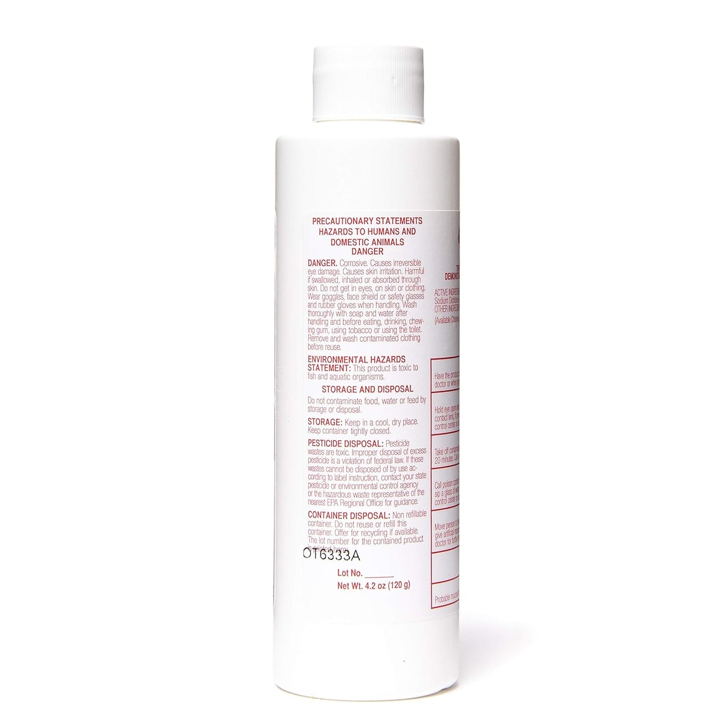 DiSorb Suction Canister Sterilizer Absorbent Powder - Absorbs Bodily Fluids & Blood - For Hospitals, Health Care Facilities, Veterinary Clinics - EPA Approved Solidifier - 3000cc -100 Bottles Per Case