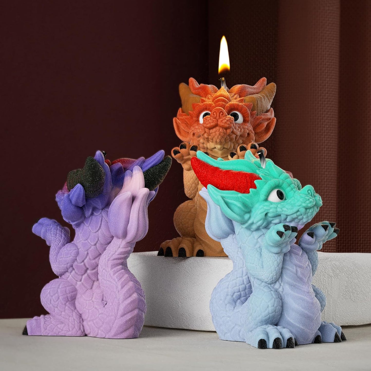 Dragon Soap & Resin Casting Molds - Animal & Candle Making Silicone Molds for Home Decor