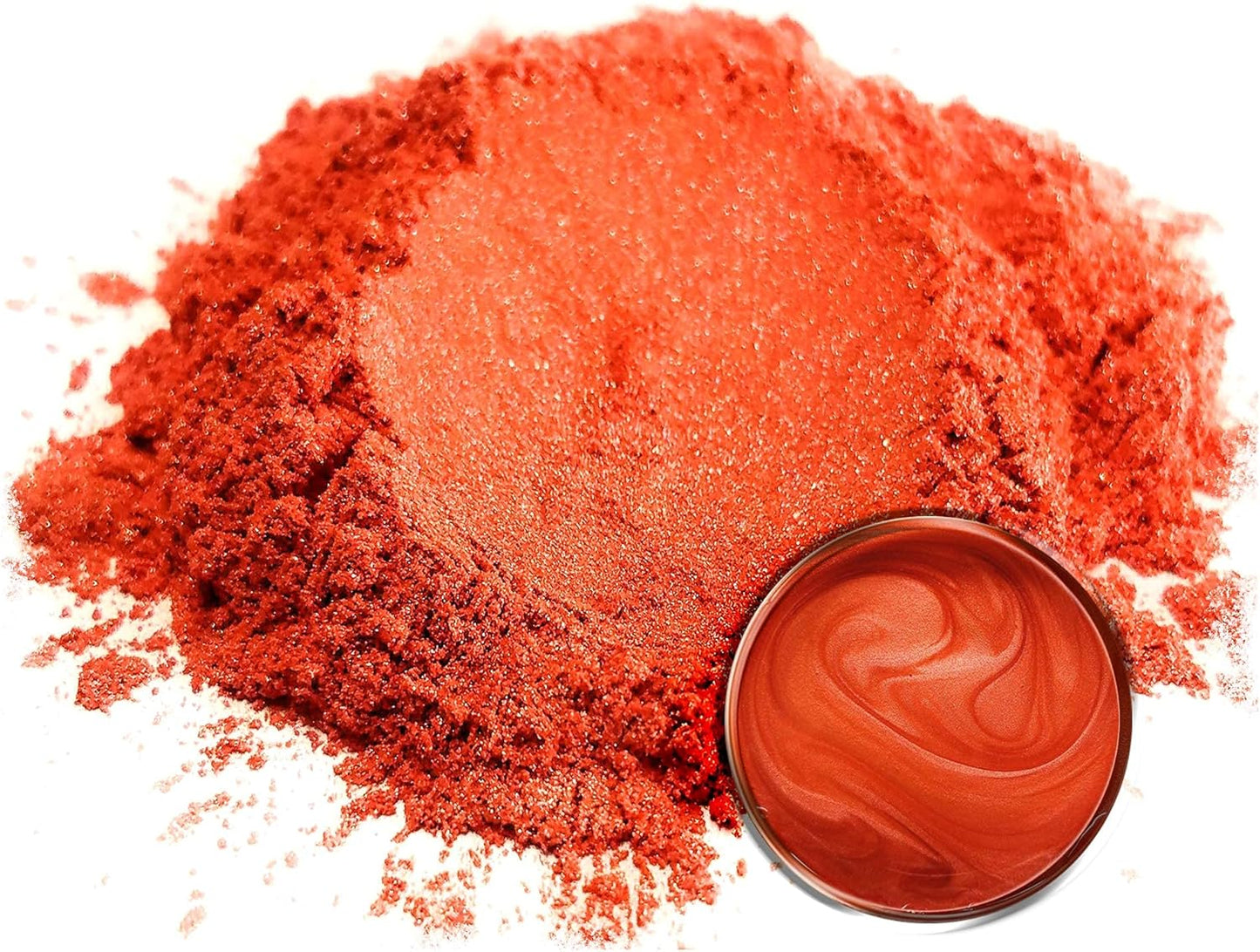 Eye Candy Pigments Premium Orange Mica Powder - Tiger (50gr) - for Epoxy, Resin, Soap, Paint, Woodworking, Acrylic Pouring, Bath Bombs, Fishing Lures - DIY Arts and Crafts Additive