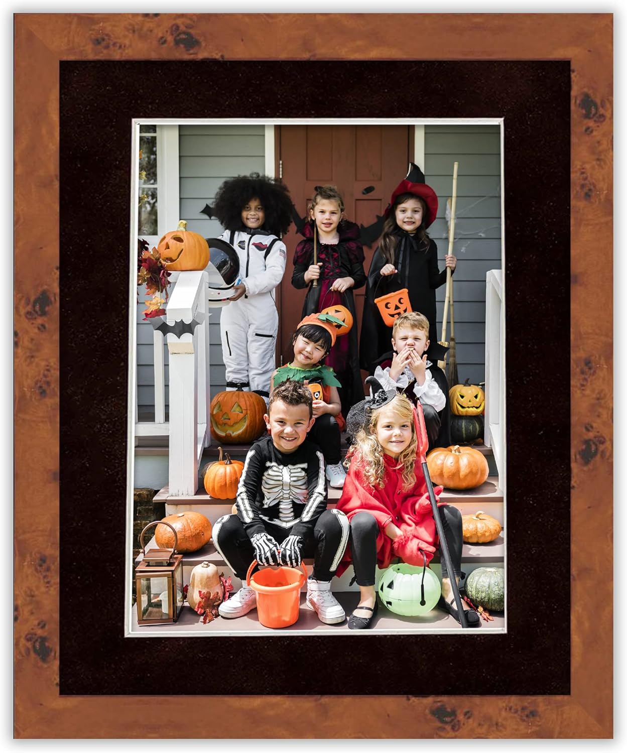 Pack of 25 Acid Free 11x14 Mats Bevel Cut for 8.5x11 Photos - Black Suede Precut Matboards With Backing Boards and Clear Photo Mat Bags For Pictures, Photos, Framing - 4-ply Thickness