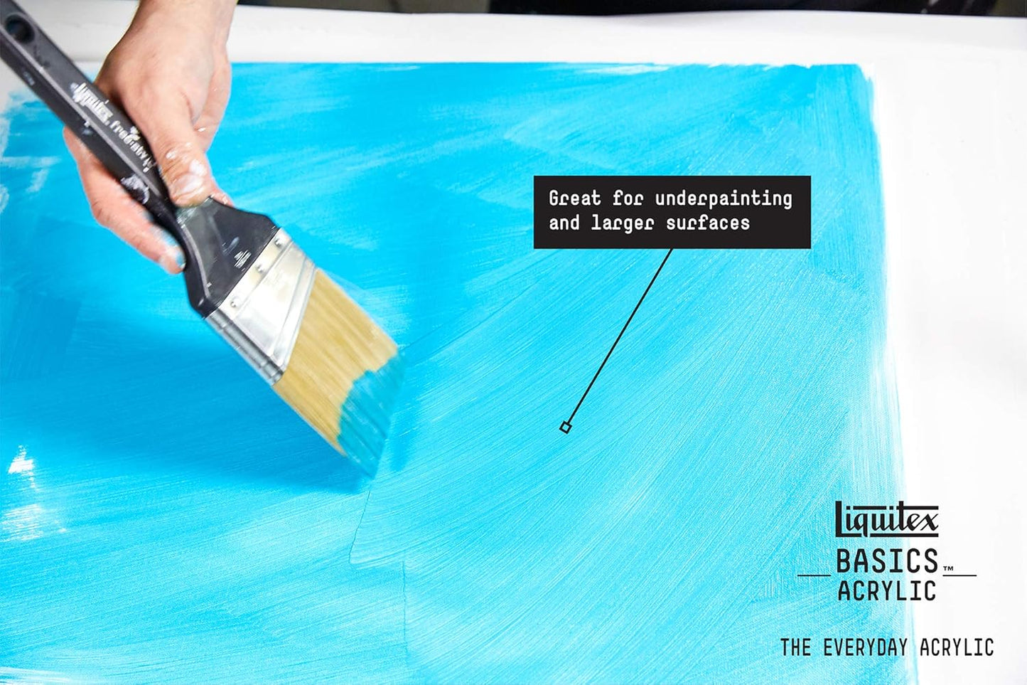 Liquitex BASICS Acrylic Paint, 400ml (13.5-oz) Bottle, Ivory Black