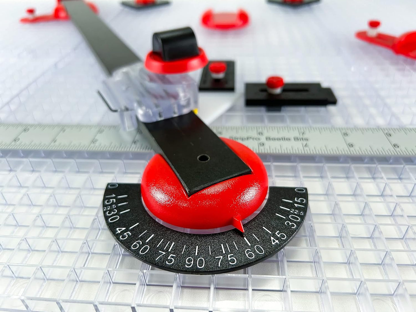 Creator's Ultra Beetle Bits Everything Glass Cutting System - Complete with 6-Pack Waffle Grids and Push Button Flying Beetle Glass Cutter Included - Made in The USA