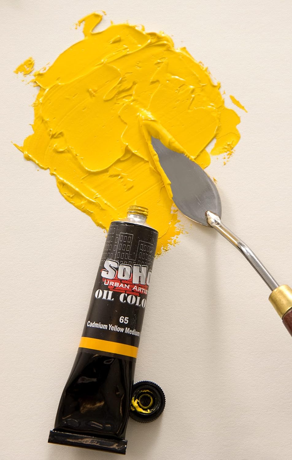 Soho Urban Artist Oil Paint - Cadmium Red Deep Hue, 430 ml Can - Best Valued Oil Colors for Painting, Excellent Pigment Load