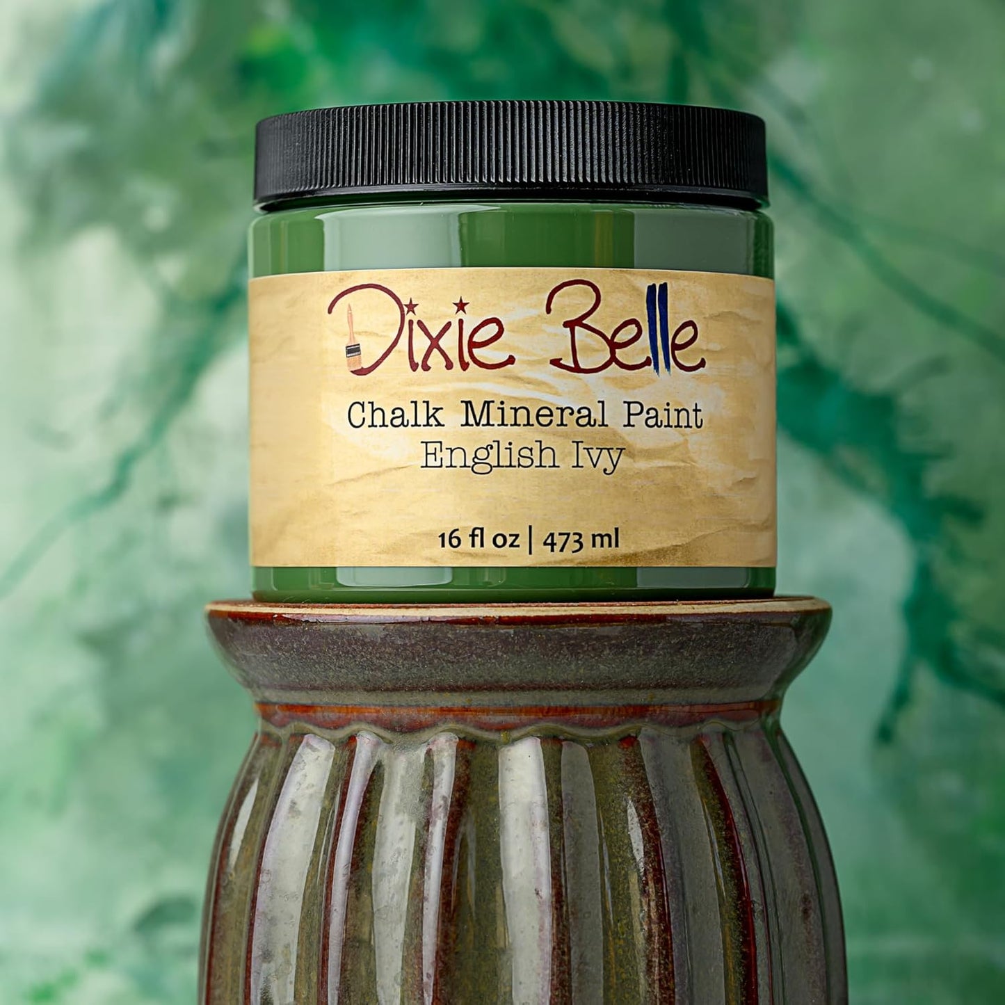 Dixie Belle Paint Company Chalk Finish Furniture Paint - English Ivy (16oz) - Matte Muted Green Chic Chalk Mineral DIY Furniture Paint