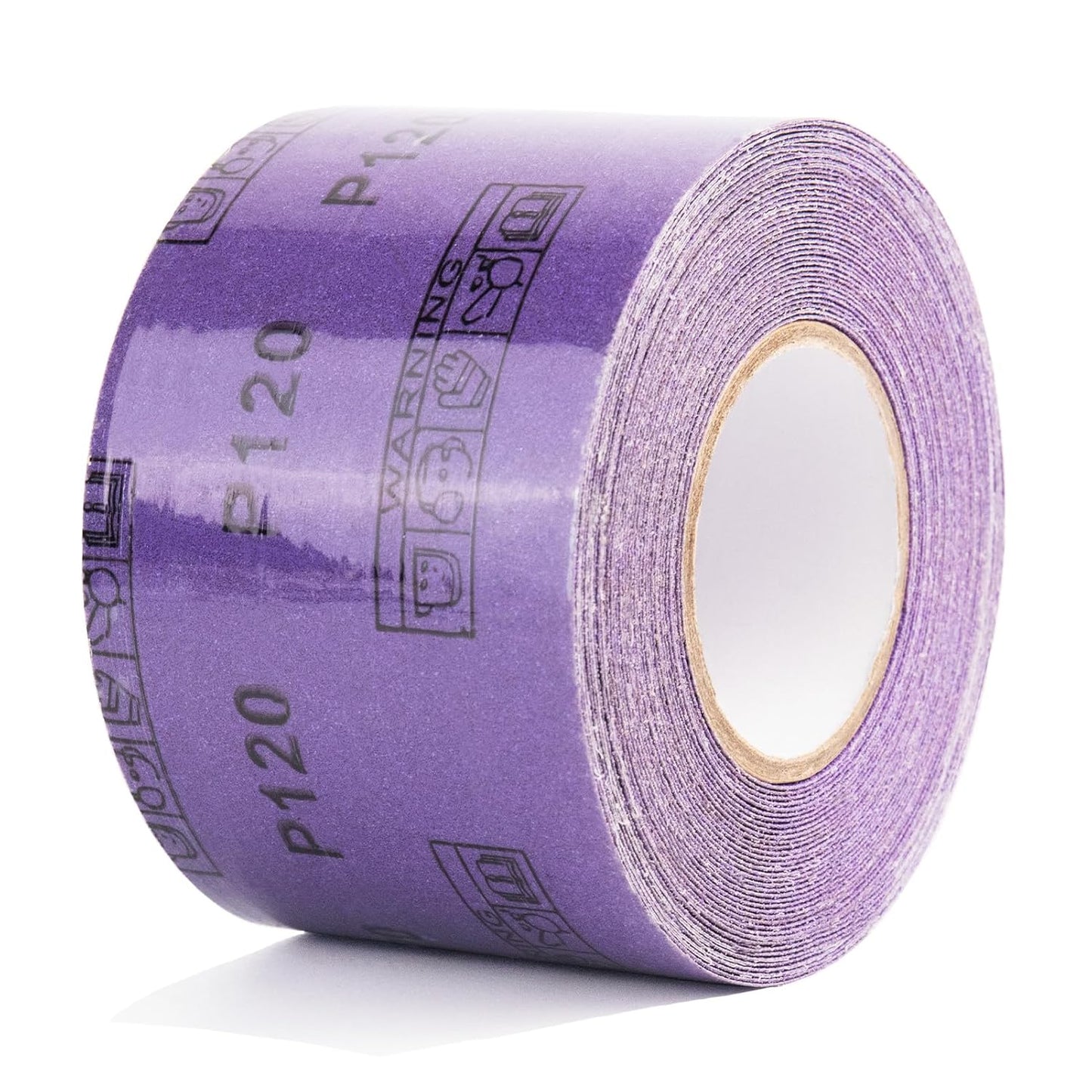 150 Grit PSA Purple Film Ceramic Sandpaper Roll, 2-3/4" Wide Continuous 10 Yard Longboard Sanding Roll Wet Dry Sanding Blocks Self Adhesive Sticky Back Sanding Sheets for Woodworking Automotive