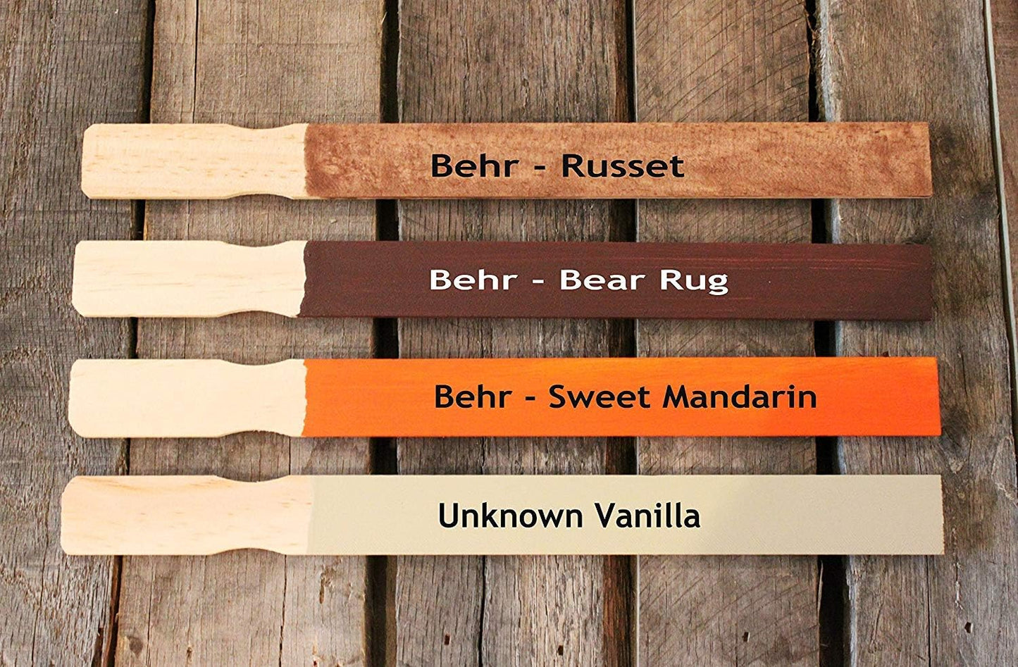 Wooden Paint Stir Sticks - 14 Inch REWISS Paint Sticks Wood Stirrers Paddles Resin or Wooden Craft Sticks, Garden and Library Markers(Pack of 50)