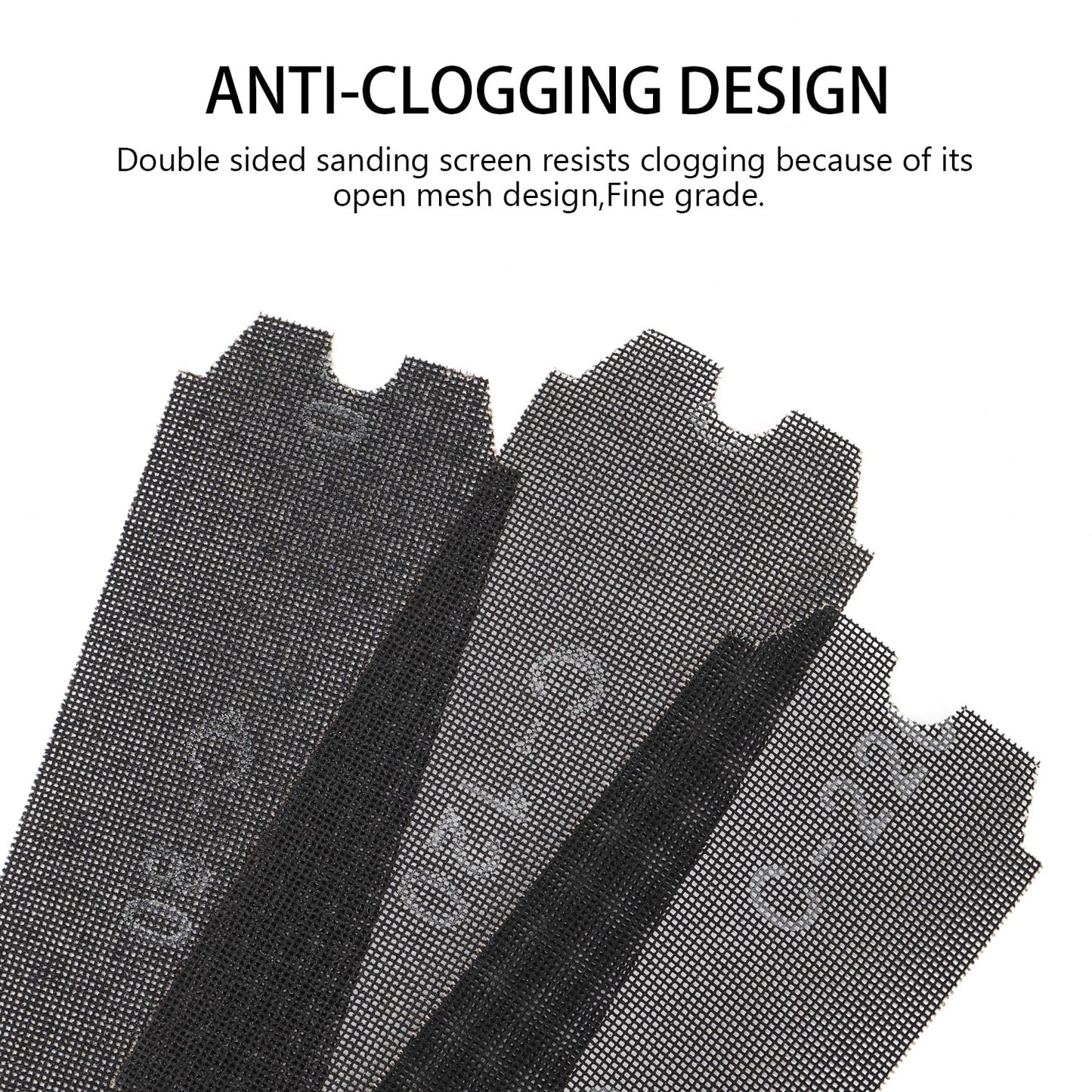 SCOTTCHEN Drywall Sanding Screen Mesh Sheet 11-1/4" x 4-3/16" Grit: #60,80,120,220,320-20pcs
