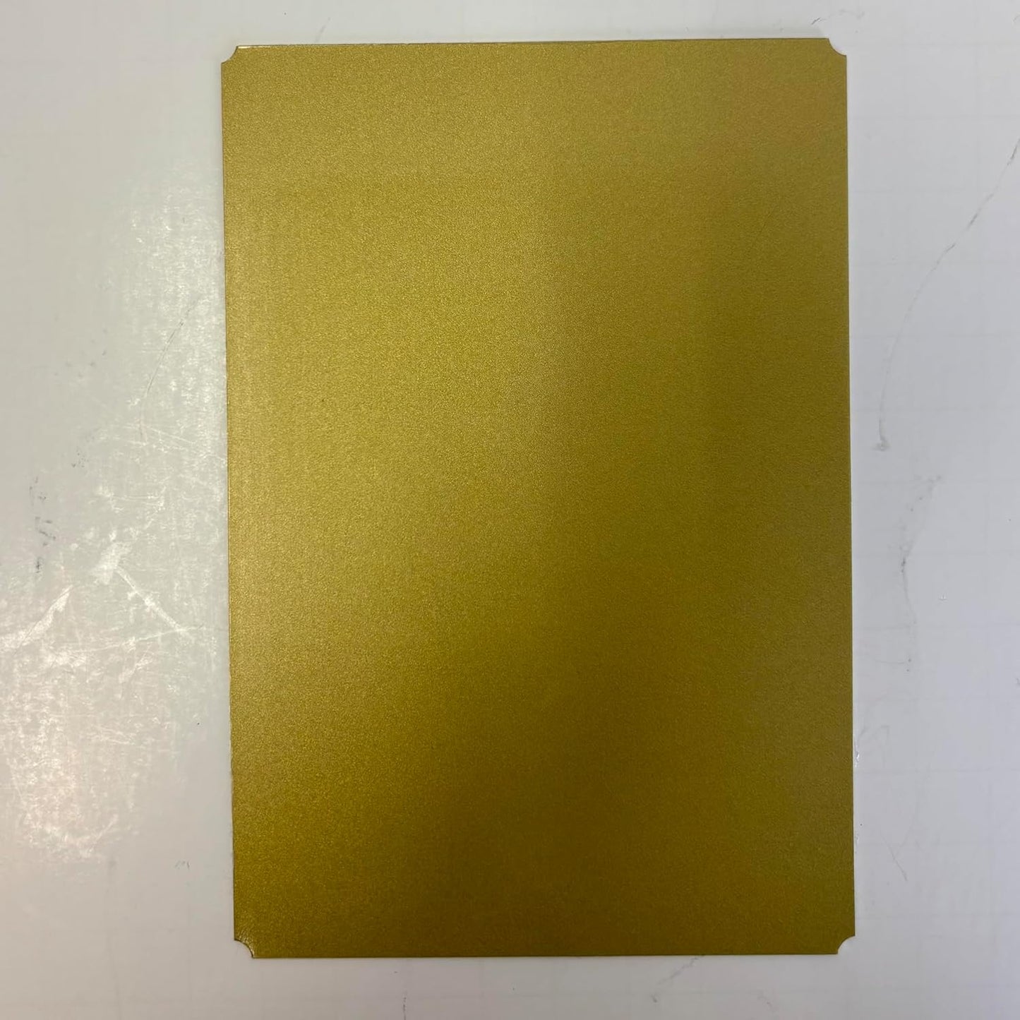 Blank Metal Plates for Laser Engraving - 4 Pack | Aluminum Sheets 0.020" Thick | CO2, Diode, Fiber Laser Compatible | Multiple Sizes & Colors (Gold (engraves black), 1x11.25 inch)