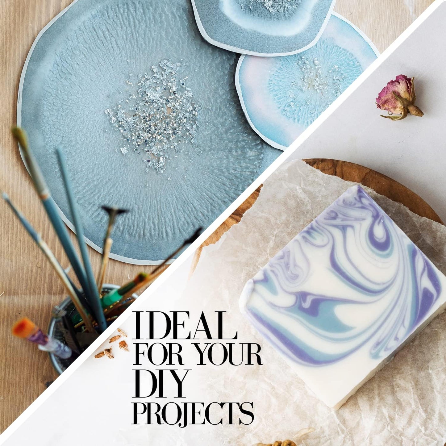 Metallic Bronze Mica Powder for Epoxy Resin 56g / 2oz. Jar - Techarooz 2 Tone Resin Dye Color Pigment Powder for Lip Gloss, Nails, Colorant for Slime Bath Bombs Soap Making & Polymer Clay