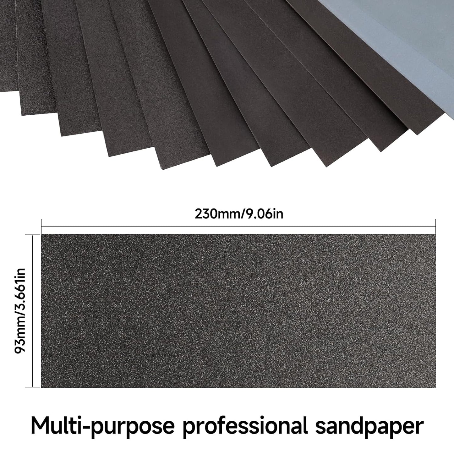 Sandpaper 2500 Grit, Wet Dry Sanding Sheets 9x3.6 inch for Wood Furniture Finishing, Metal Sanding and Automotive Polishing,21 -Sheet