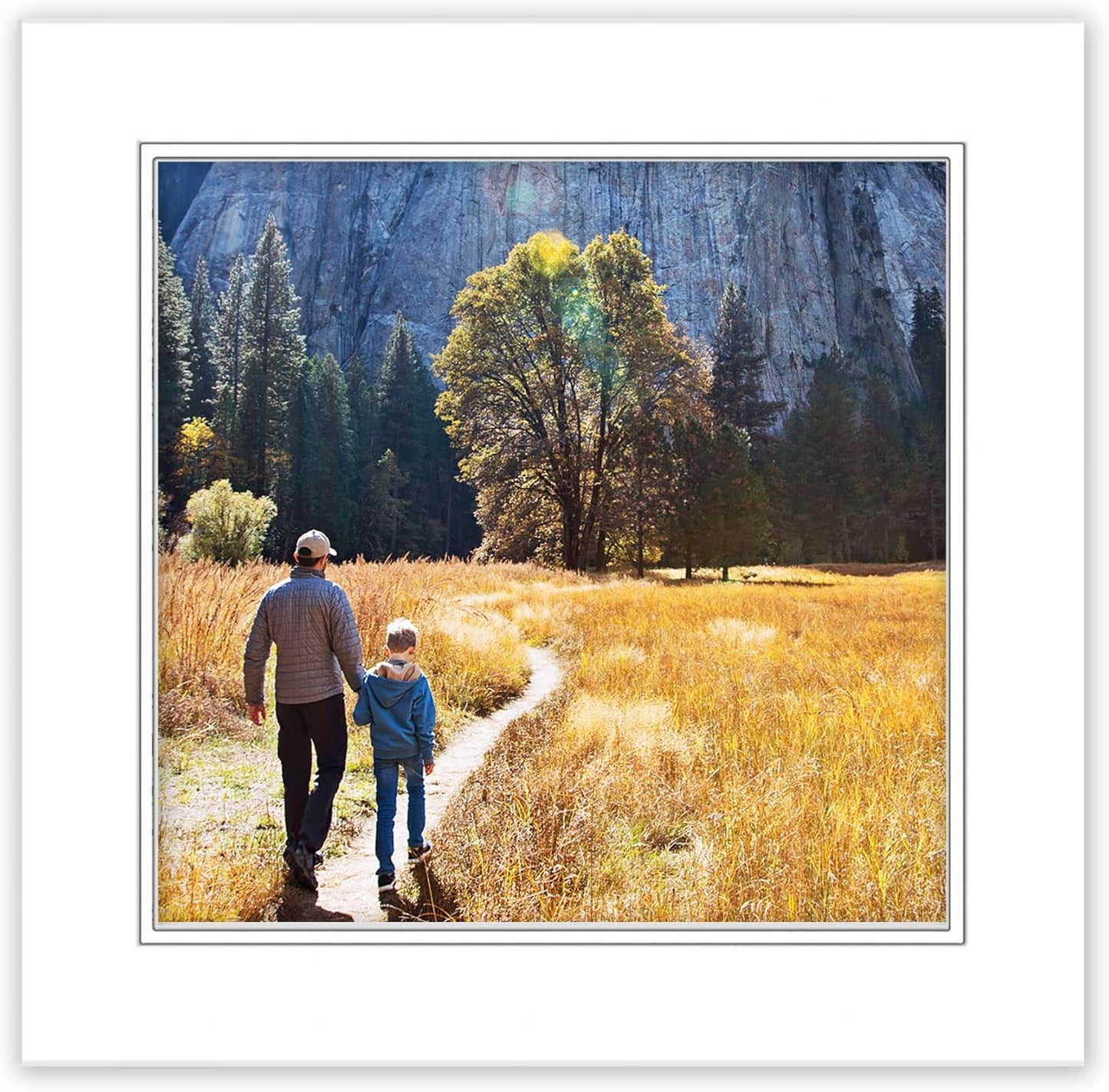 20x20 Mat for 10x10 Photo - Precut White on White Double Mat Picture Matboard for Frames Measuring 20 x 20 Inches - Bevel Cut Matte to Display Art Measuring 10 x 10 Inches - Acid Free ONE MAT