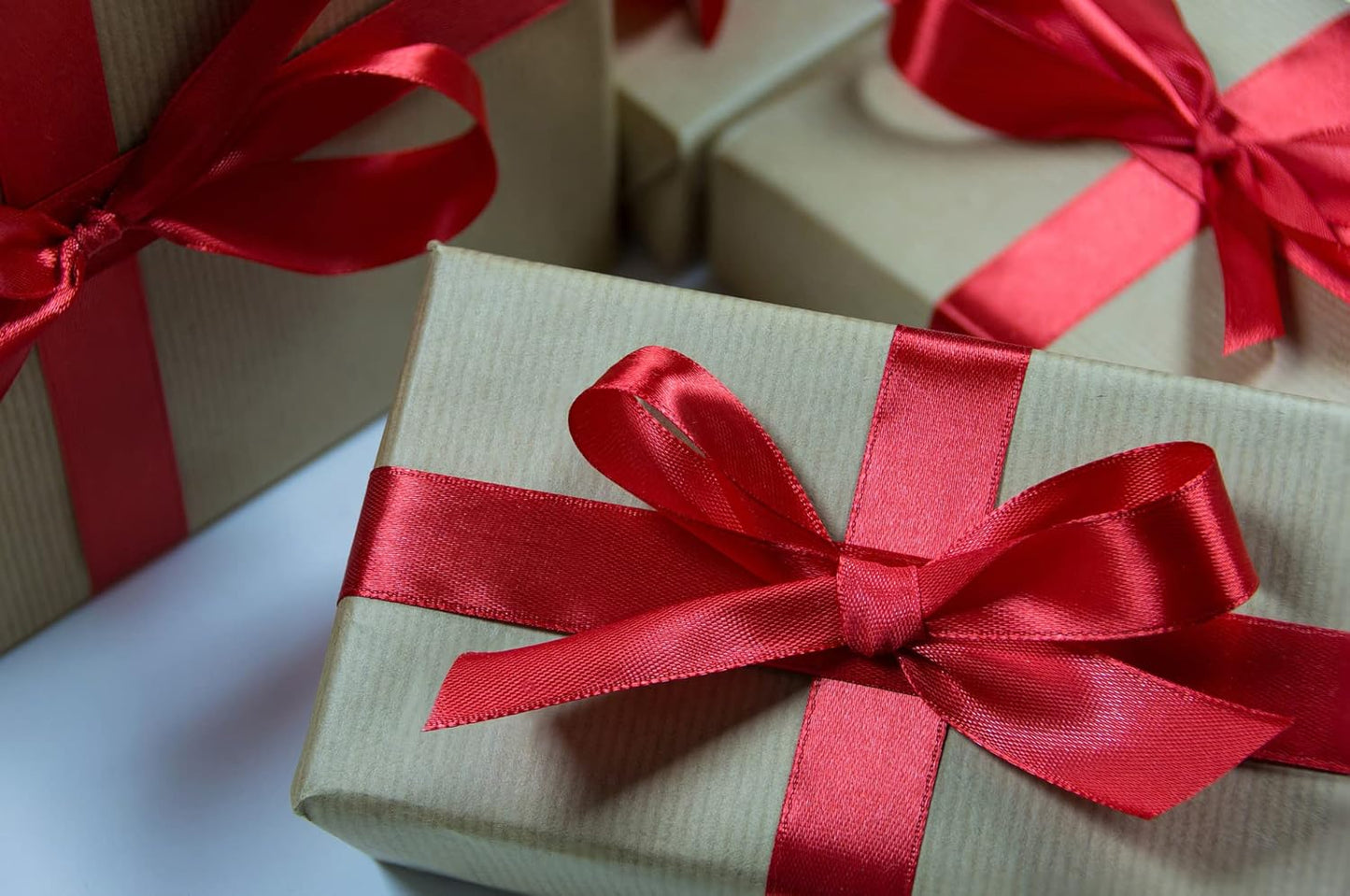 1 Inch Dark Red Solid Satin Ribbon, 50 Yards Craft Fabric Ribbon for Gift Wrapping Floral Bouquets Wedding Party Decoration