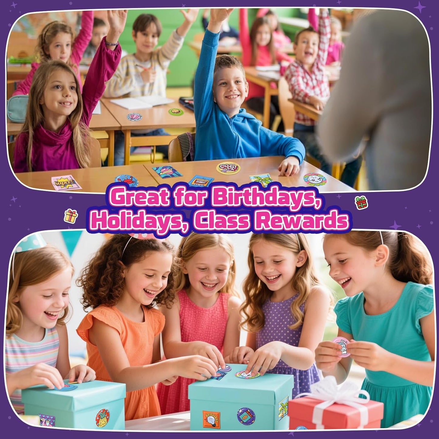 Sticker Maker 90 Refill Kit - Make Your Own 3D Stickers for Kids - DIY Arts and Crafts for Kids Ages 6-10 - Creative Craft Kits Gifts for Girls Boys Year Old Classroom Rewards