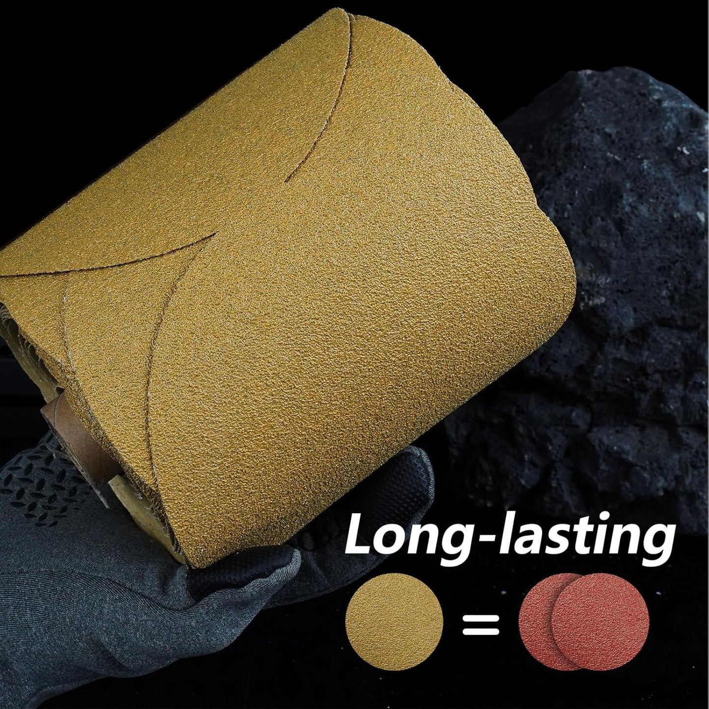 PSA Sanding Discs 6 Inch Adhesive Backed Sandpaper 100 Pack 150 Grit Self Adhesive Sanding Discs for DA Sander Self Stick for Wood, Auto Body Repair, Paint, Metal, and Plastic