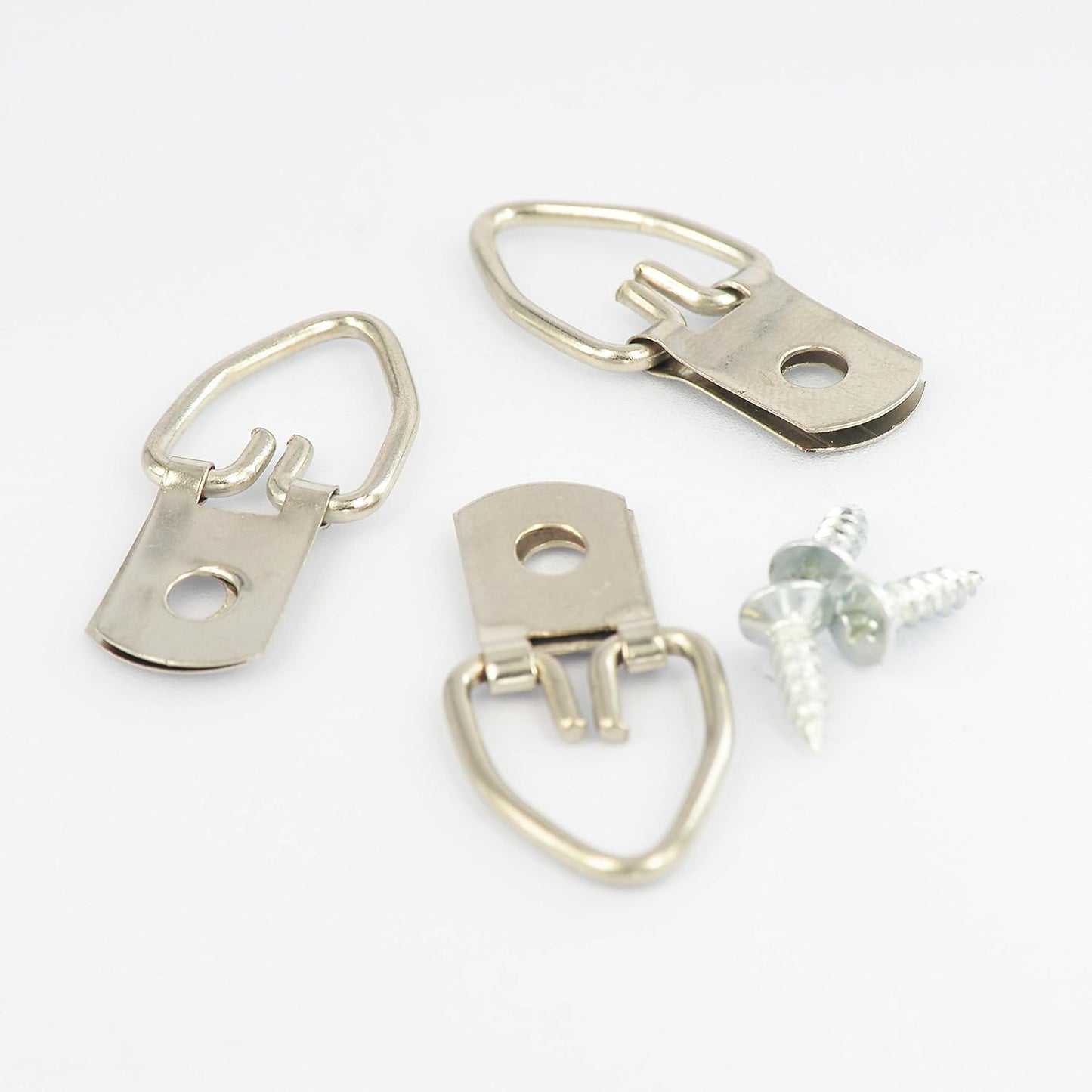 D Ring Picture Hangers with Screws - 500 Pack - Bulk D Rings - Pro Quality Hangers - Picture Hanging Solutions