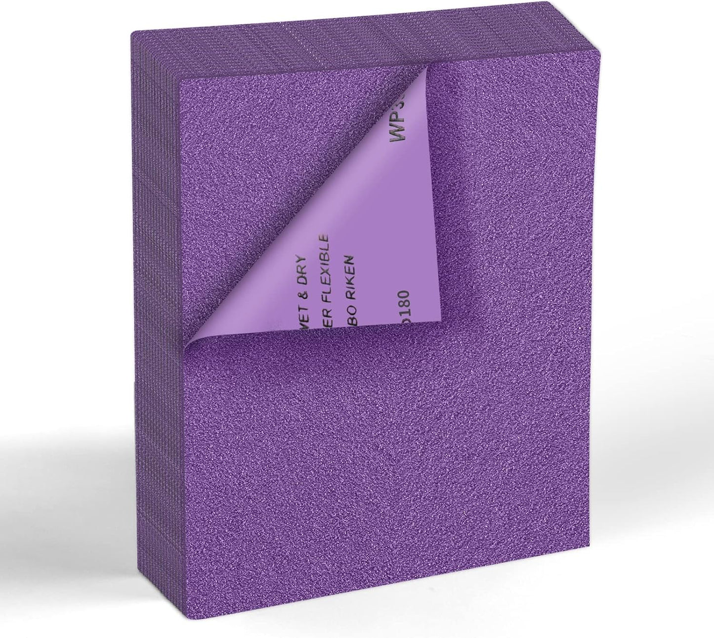 MAXMAN 180 Grit Sandpaper 20 PCS, Wet Dry Sandpaper Sheets 9 x 11 Inch, Sand Paper for Wood Furniture, White Fused Alumina Abrasive Sanding Paper for Metal, Drywall, Automotive Polishing, Purple