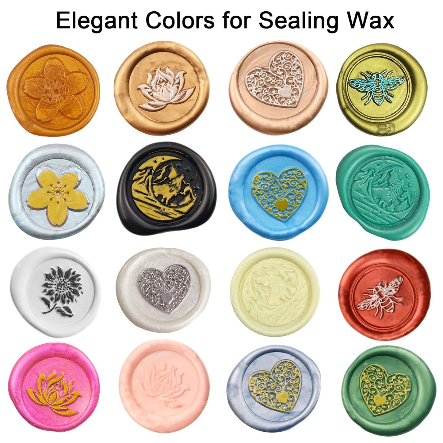 Wax Seal Stick, Ioggtser 26 PCS Mini Glue Gun Wax Seal Stick for Wax Seal Stamp, Sealing Wax Sticks for Wedding Invitations, Cards, Envelopes (Champagne Gold)