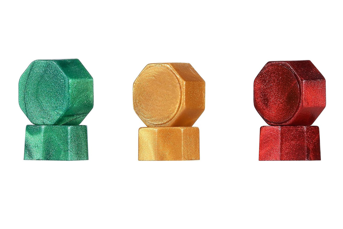 Yoption 360 Pieces Sealing Wax Beads Kit, Red God Green Christmas Sealing Wax with Candles and Melting Spoon, 3 Colors