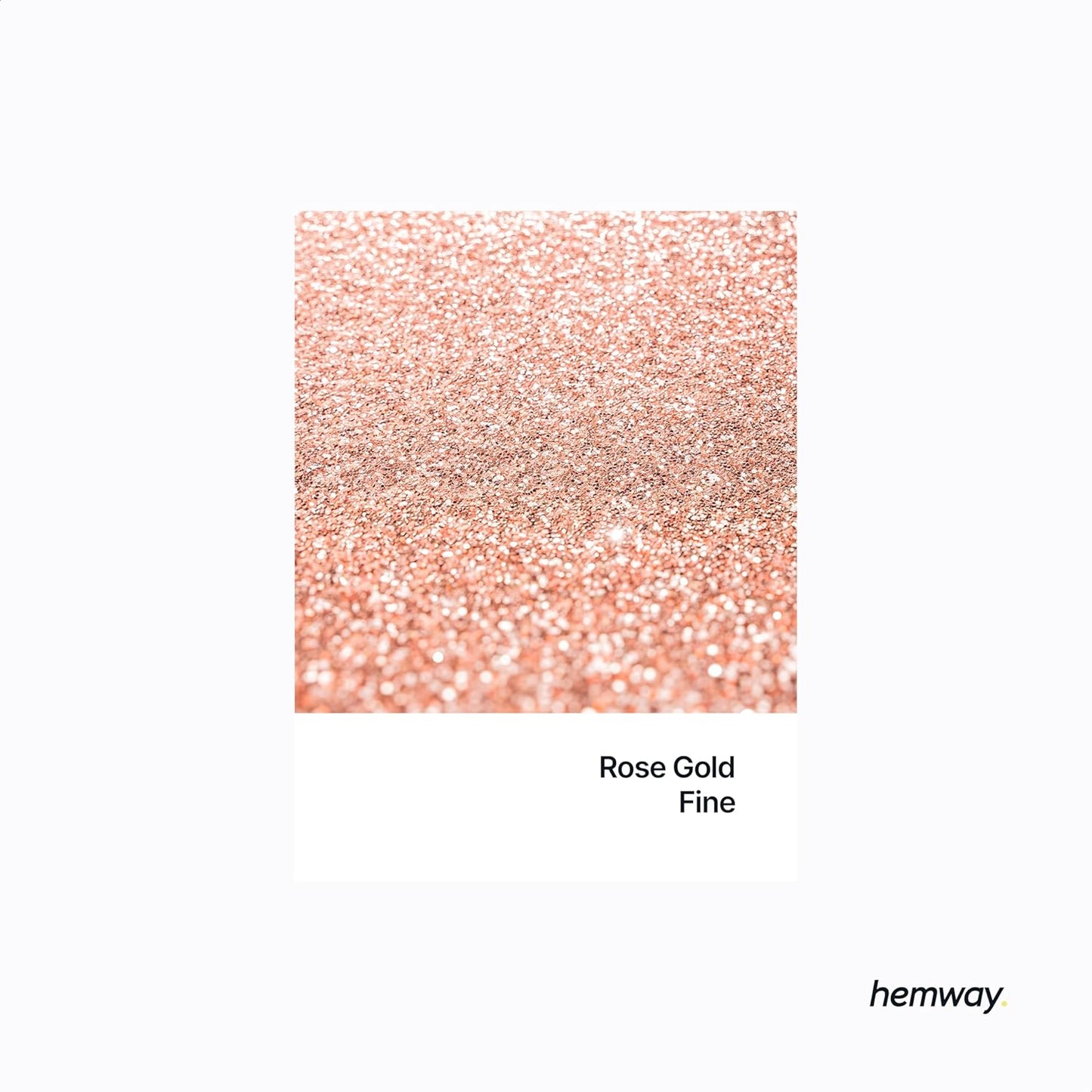 Hemway Polyurethane & Epoxy Resin Glitter 100g / 3.5oz Metallic Crystal Flake Additive for Flooring Jewelry Tumblers Glass Pigment - Fine (1/64" 0.015" 0.4mm) - Rose Gold