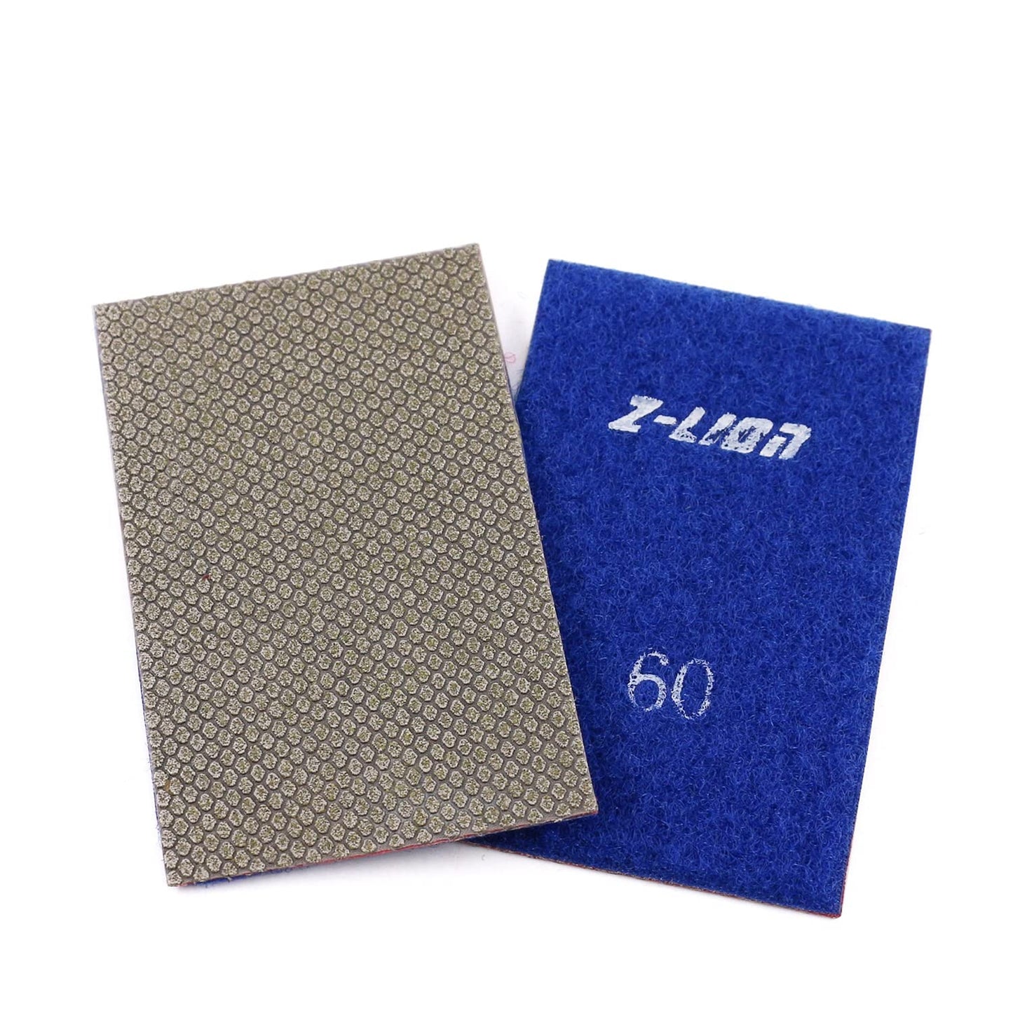 Z-Lion Diamond Abrasive Paper Sheets 60 Grit Diamond Sandpaper Nylon Back for Grinding Stone Glass Ceramic(1 Pcs)