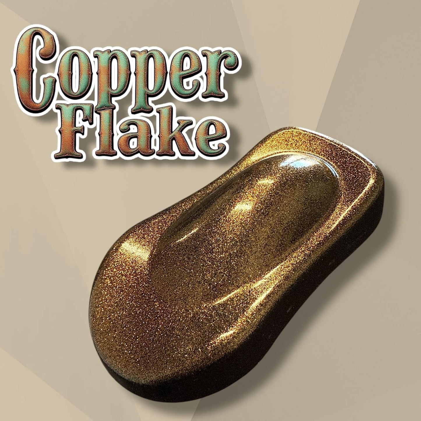 LiME LiNE Sprayable Metal Flake Paint Additive: Solvent Resistant Glitter for Automotive Custom Painting (Copper.)