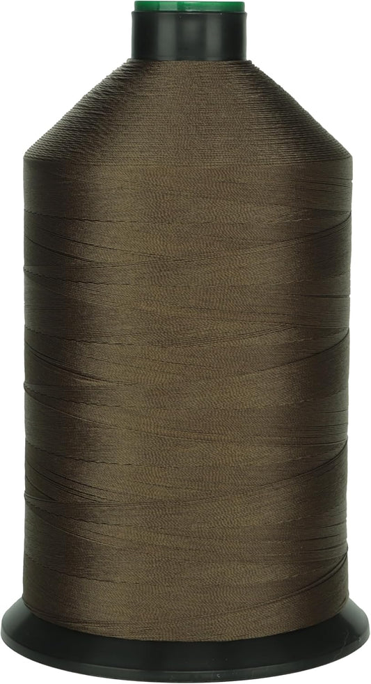 Extra Strong Bonded Nylon Thread #92 Tex90 – 16 OZ, 4200yds, Versatile Stitching Solution for Leather, Upholstery, Canvas Repair and More (Army Green)