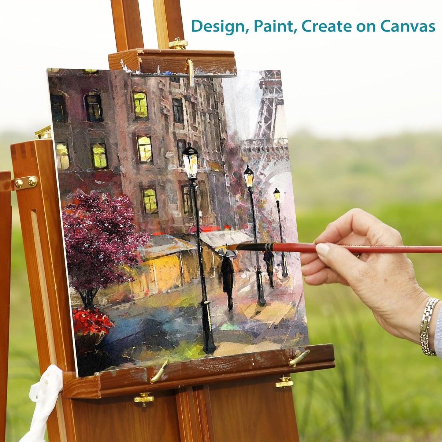 KEFF Canvas Boards for Painting - 12x12 2-Pack Bulk Canvas Panels, 100% Cotton Triple Primed Large Canvases for Art Painting Supplies, Acrylic, Oil, Watercolor & Tempera