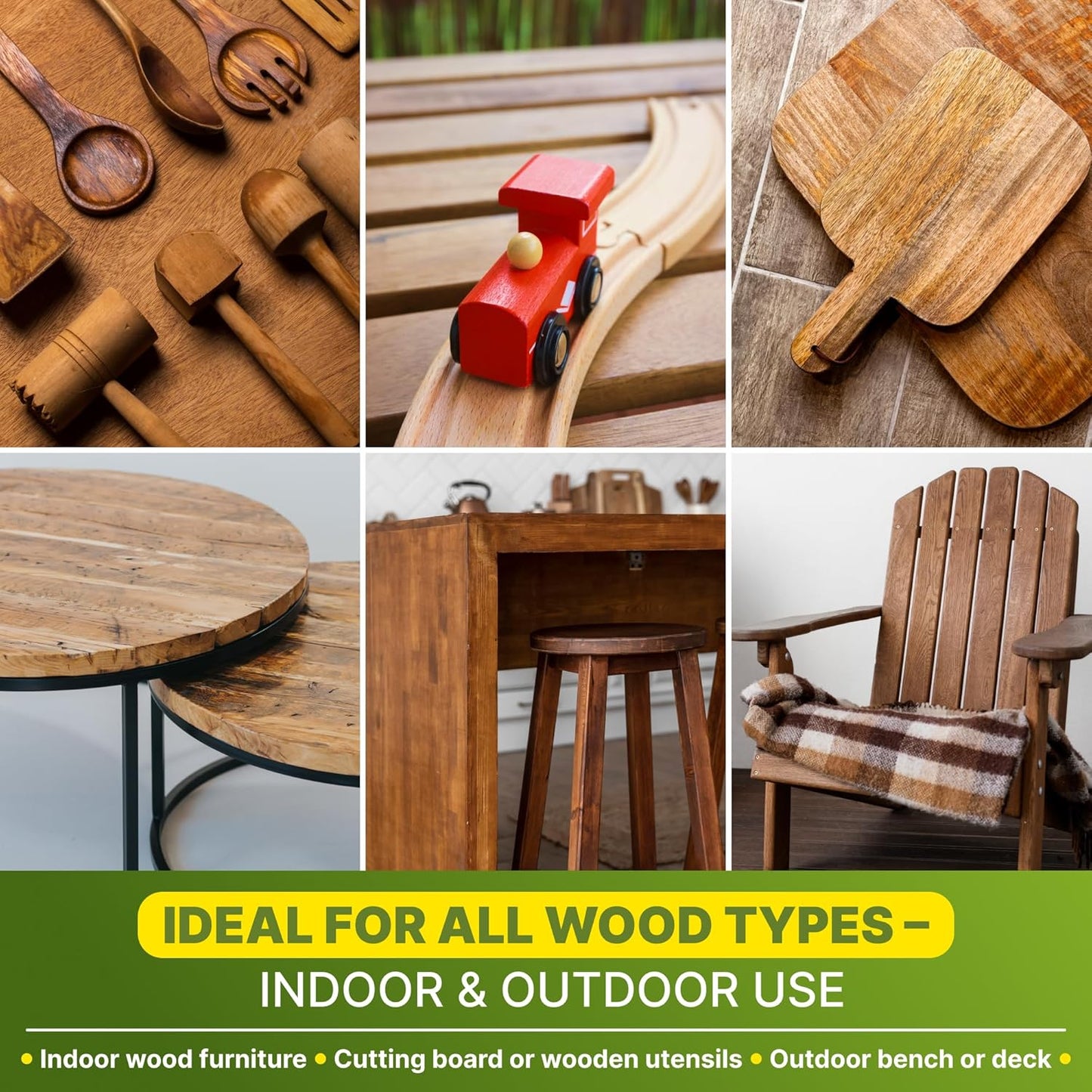 Nordicare Linseed Oil for Wood - 100% Pure & Natural Linseed Oil for Entire Indoor Area - Food-Safe Raw Linseed Oil for Wood Furniture - Underlines the Original Wood Structure - Made in Denmark 16.9oz