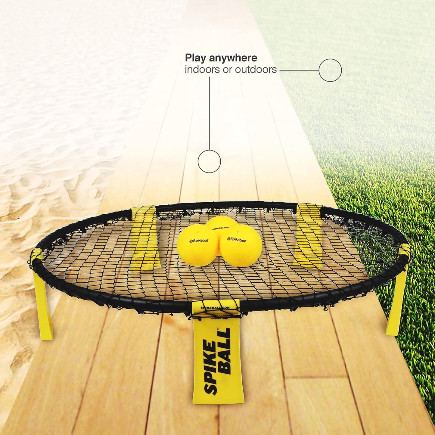Spikeball 3 Ball Original Roundnet Game Set - Includes 3 Balls, net and Bag