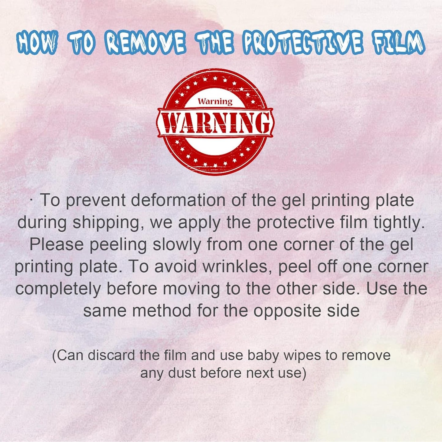 Vollence Gel Printing Plate - 3” X 5”Reusable Gel Monoprinting Plate for Press Art, Printmaking Supplies for Scrapbooking, Card Making, Arts and Crafts,Journaling,Collage