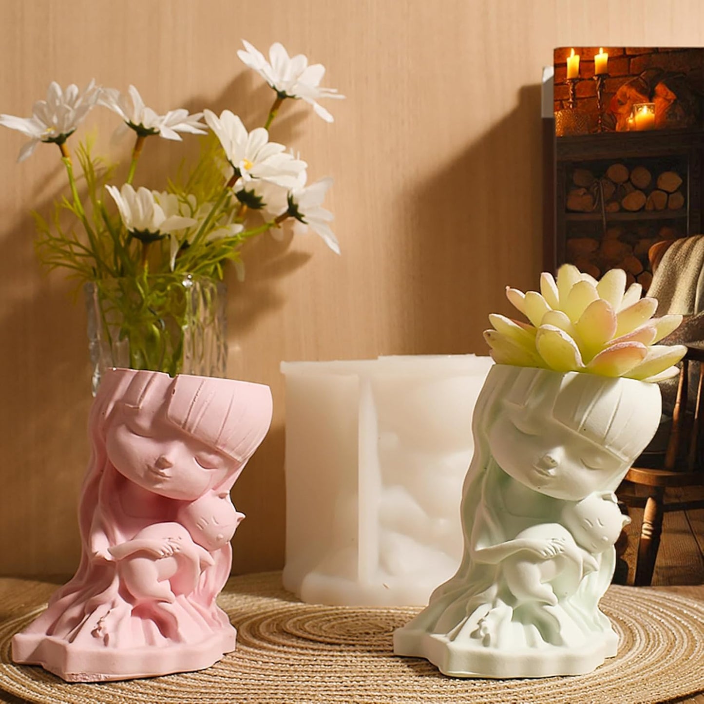 Angel Soap Resin Casting Silicone Mold for Candle Making - 3D Animal Candle Decorating Mold