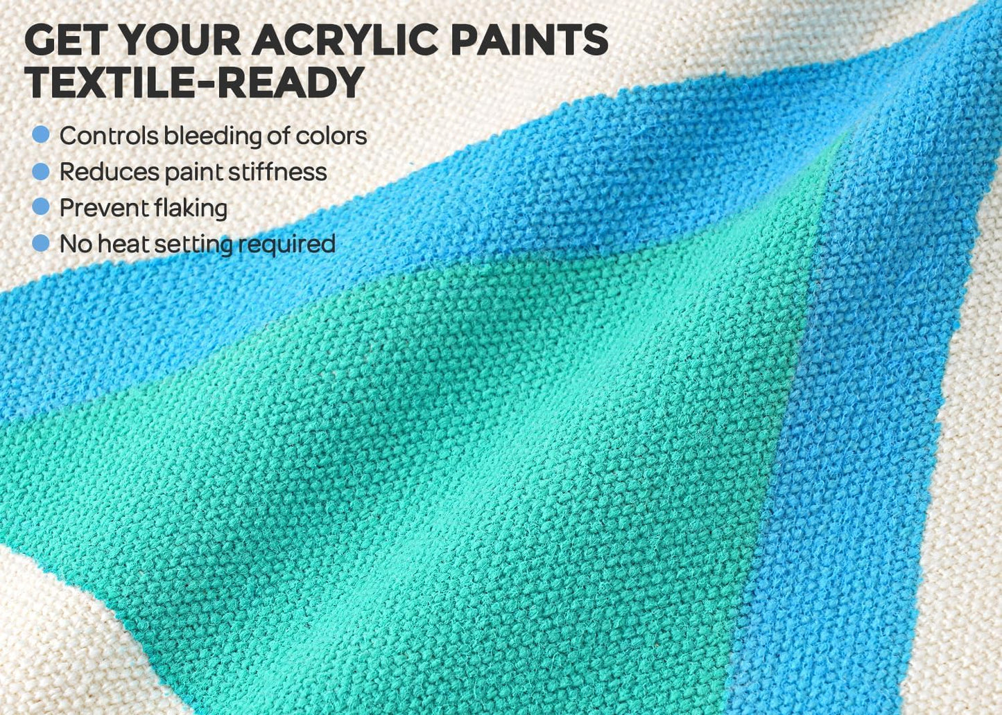 Nicpro Professional Effects Fabric Medium, 33.8oz Bottle with Pump, Fabric Painting Acrylic Fluid Medium, Improves Acrylic Paint Adhesion to Fabrics, Textiles for DIY Clothing, T-shirts, Shoes Jeans Bags