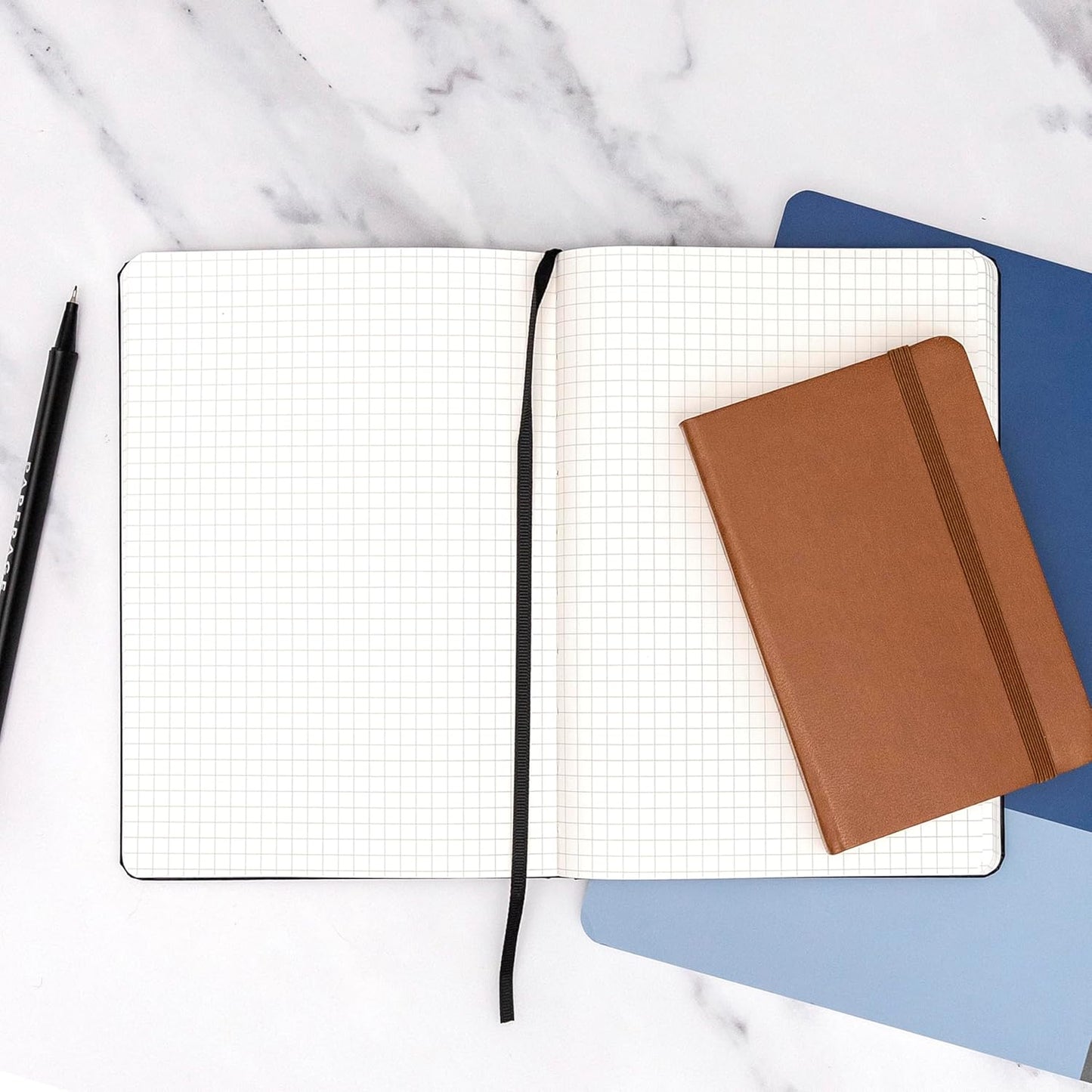 PAPERAGE Graph Paper Spiral Notebook & Journal, (Burgundy), 160 Pages, Medium 5.5 inches x 8 inches - 100 GSM Thick Graphing Paper, Hardcover, Double-Wire Grid Spiral Notebook