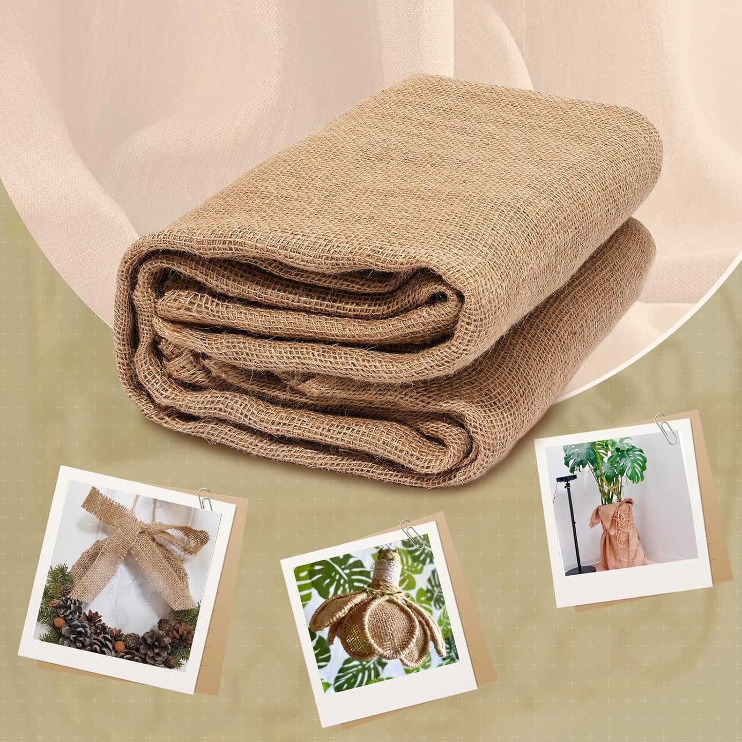 60" x30 Feet Premium Natural Burlap Fabric Roll – Multipurpose for Gardening, Weddings, Crafts & Holiday Decor – Wedding Aisle Runner, Halloween/Christmas Burlap, Weed Barrier & More
