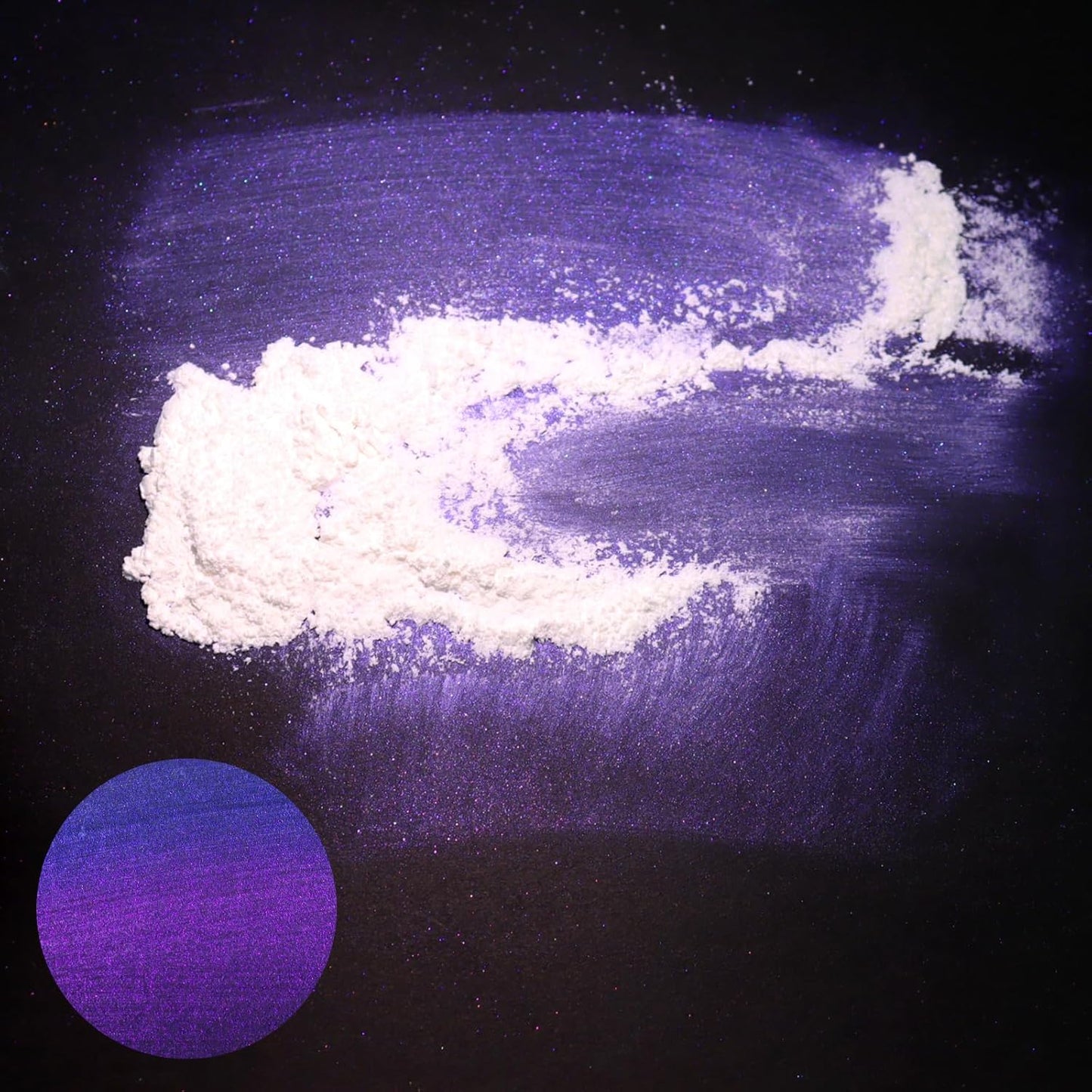 Matio Interference Mica Powder, 1.06oz/ 30g Hawaii Sunset Chrome Powder, Pearlescent Effect Color Shift Pigment for Epoxy Resin, Makeup Shimmer, Nail Polish,Soap Dye,Candle Making,Paint