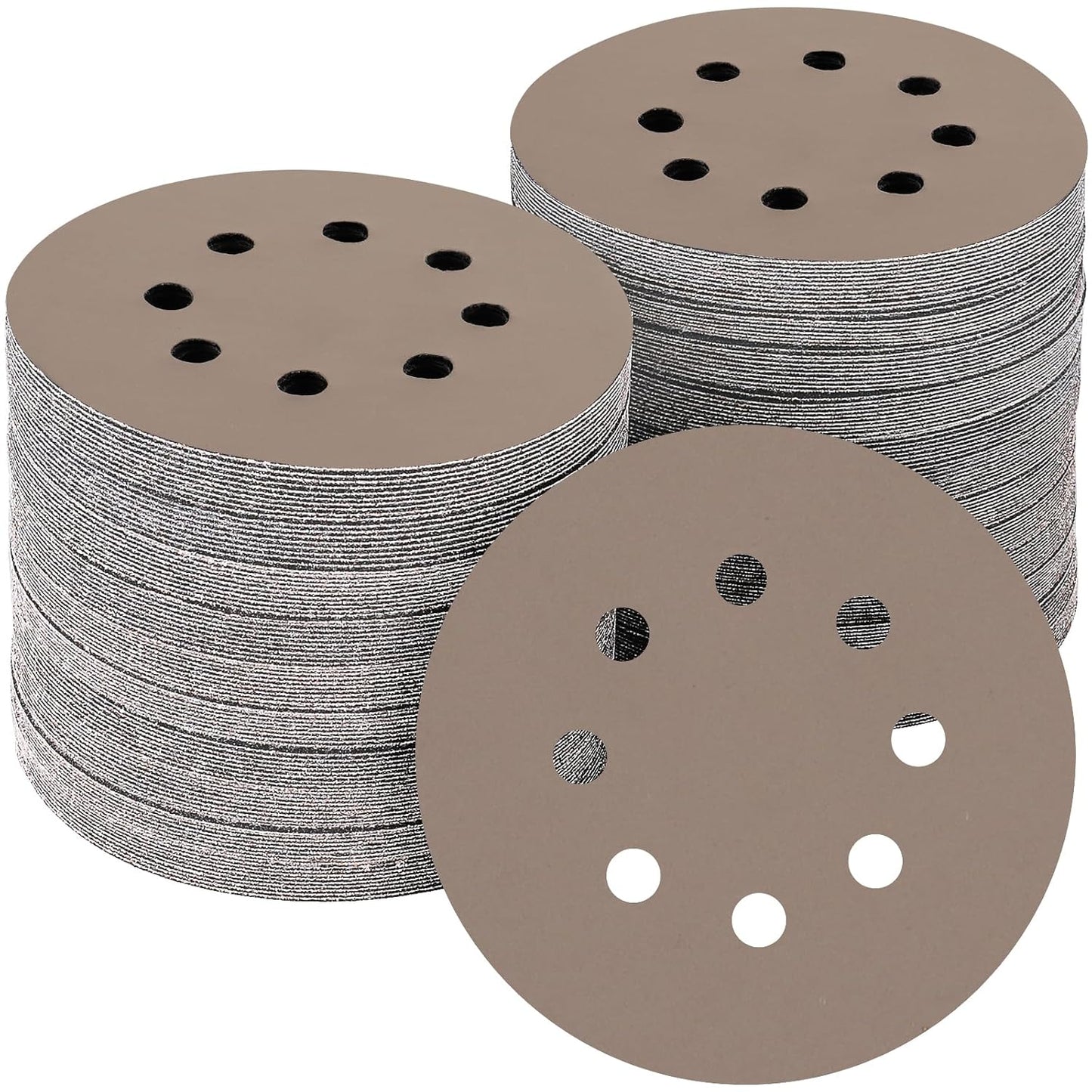 50PCS 5 inch Silicon Carbide Sanding Discs 2500 Grit, Wet Dry Orbital 5 Sander Hook and Loop Sandpaper Disc Ultra Fine Grit, Best for Metal,Automotive Precision Polishing