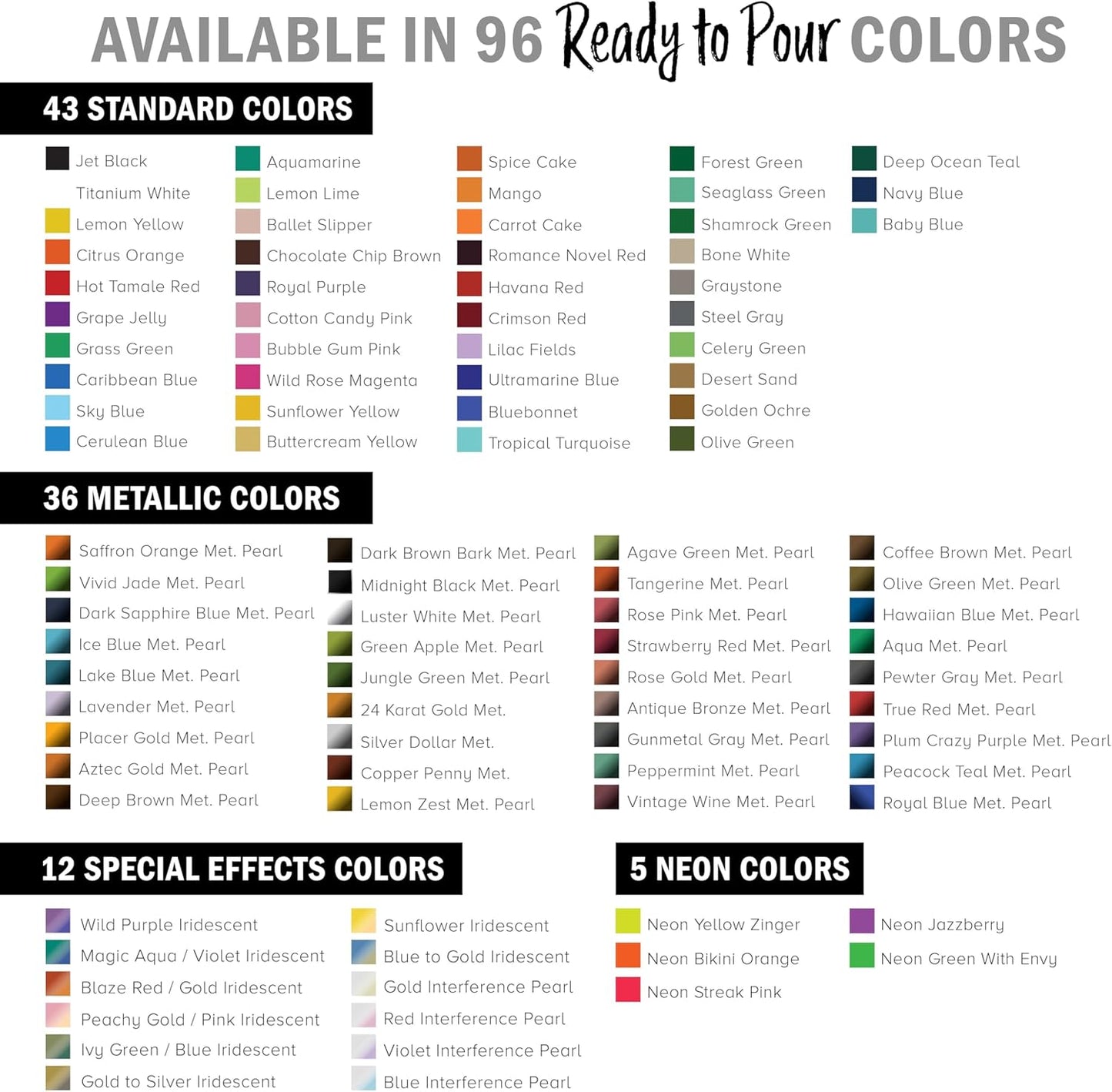 POURING MASTERS Citrus Orange Acrylic Ready to Pour Pouring Paint - Premium 64-Ounce Pre-Mixed Water-Based - for Canvas, Wood, Paper, Crafts, Tile, Rocks and More