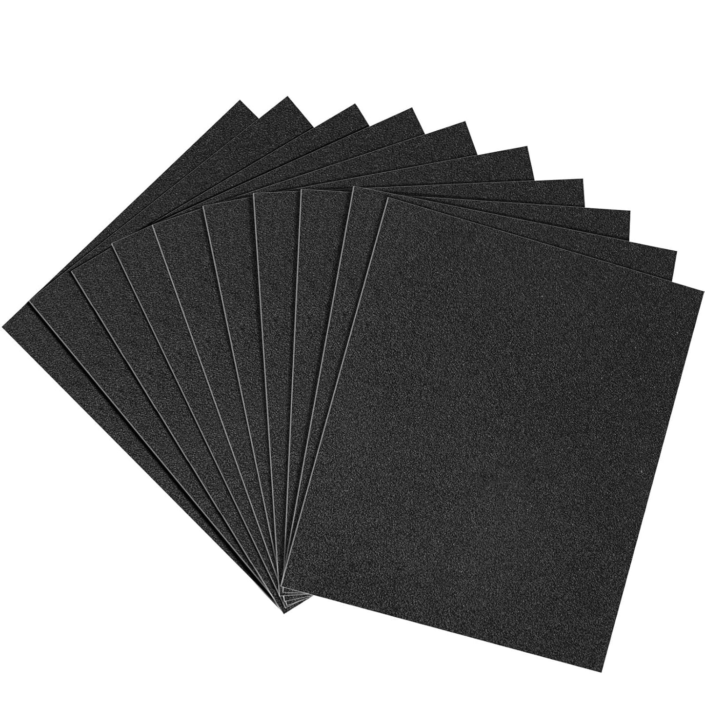 100 Grit Sandpaper, 9 x 11 Inch Wet Dry Sand Paper Hand Abrasive Sanding Sheets for Wood Metal Automotive Sanding and Polishing, Coarse - 10 Sheets
