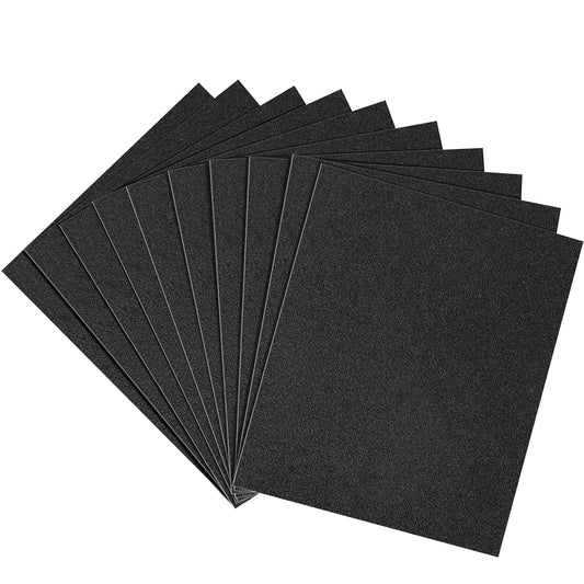 100 Grit Sandpaper, 9 x 11 Inch Wet Dry Sand Paper Hand Abrasive Sanding Sheets for Wood Metal Automotive Sanding and Polishing, Coarse - 10 Sheets