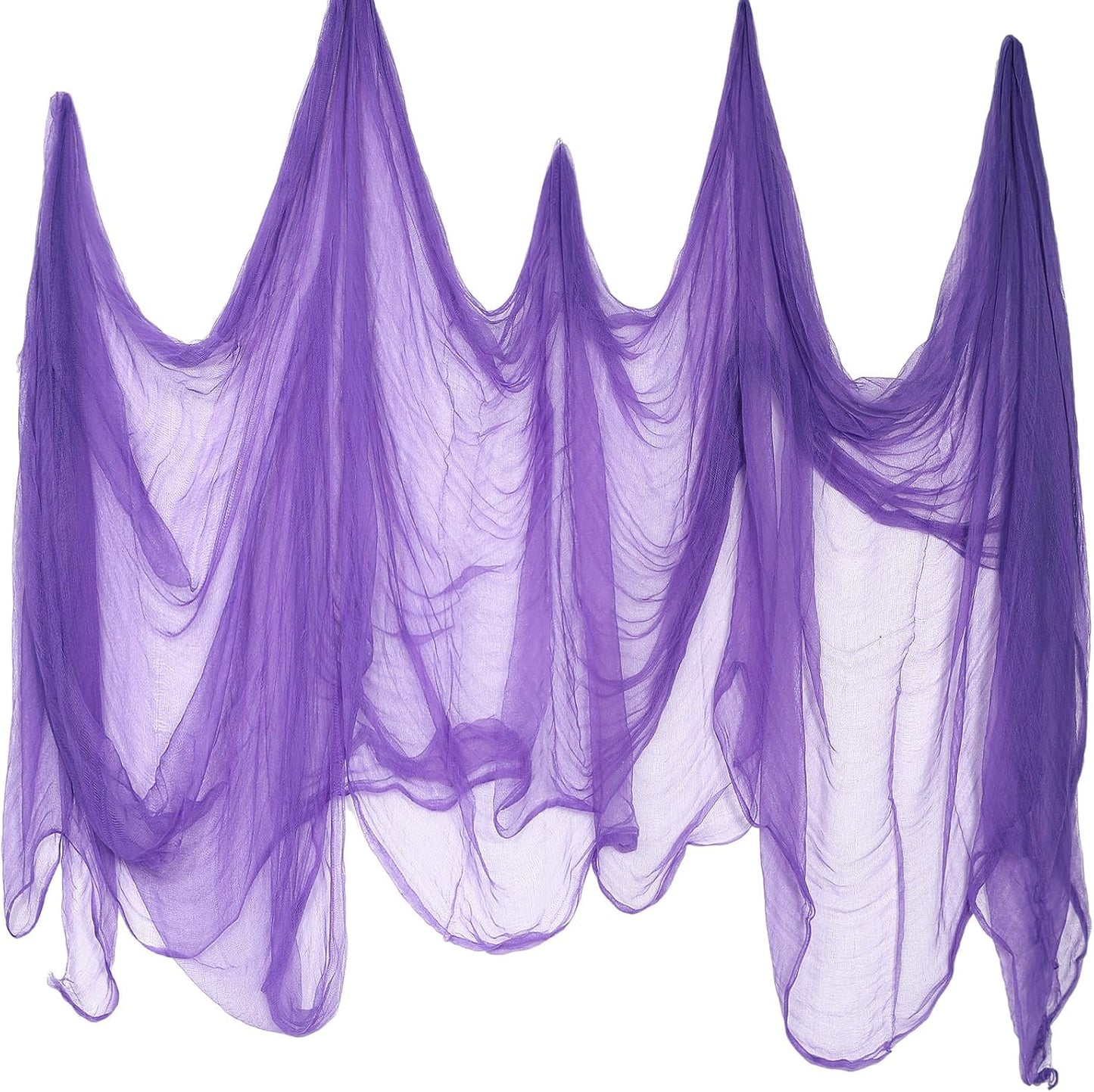Boao Halloween Cheese cloth 84.65 x 590.55 Inch Purple Cheesecloth Roll for Crafts Large Cotton Muslin Gauze Fabric for Halloween Outdoor & Indoor Spooky Decoration