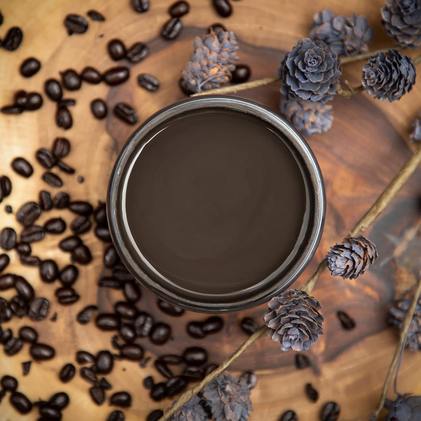 Dixie Belle Paint Company Chalk Finish Furniture Paint - Coffee Bean (32oz) - Matte Espresso Brown Chic Chalk Mineral DIY Furniture Paint